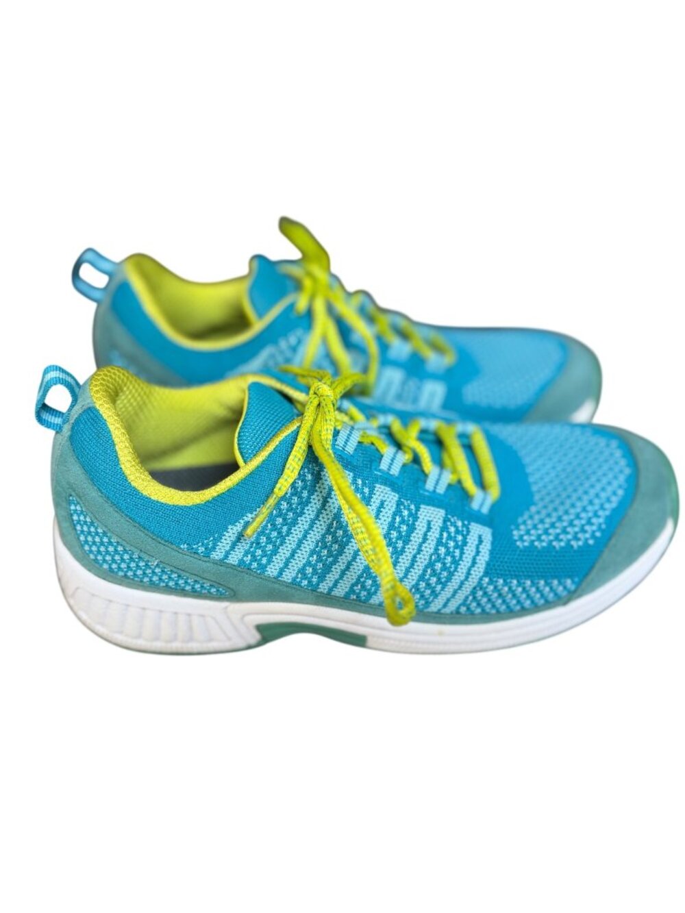 Biofit Orthofeet 986 Blue Teal Yellow Orthopedic Walking Shoes Womens Size 9 D